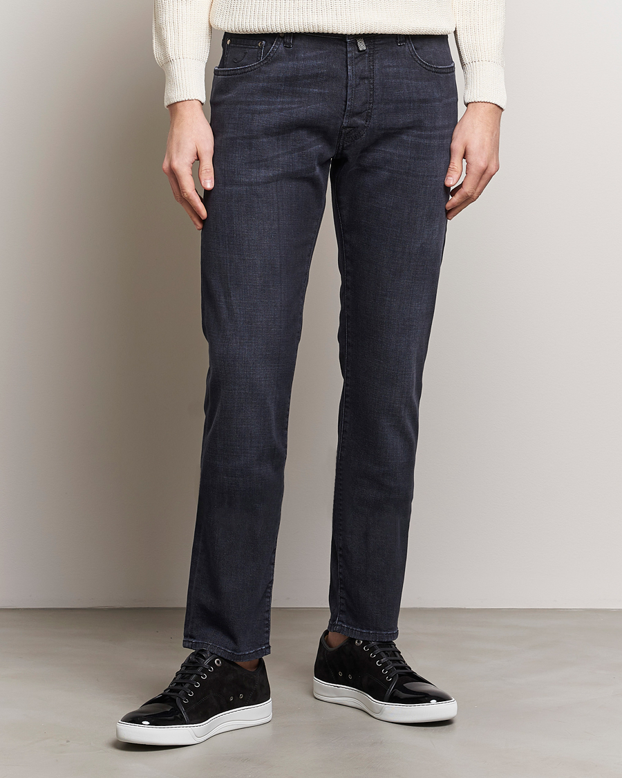 Mies | Farkut | Jacob Cohën | Bard Slim Fit Stretch Jeans Grey Black