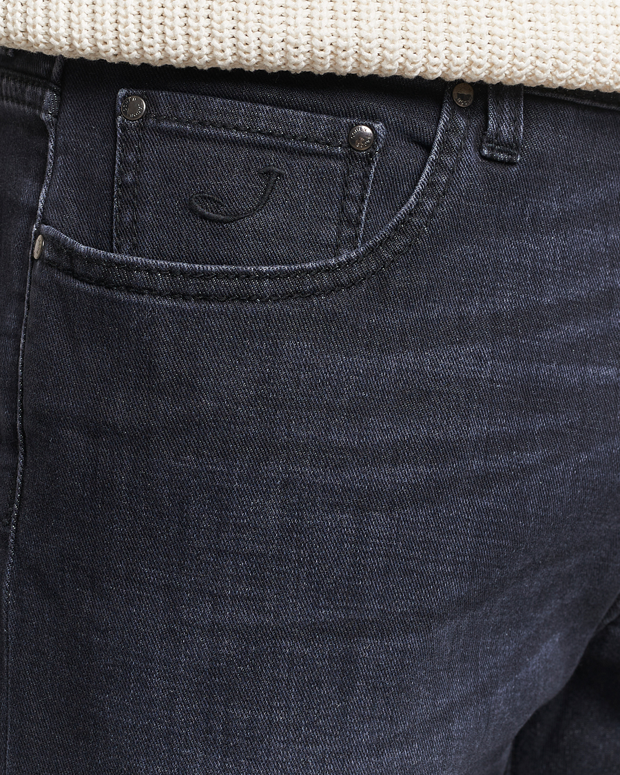 Mies | Farkut | Jacob Cohën | Bard Slim Fit Stretch Jeans Grey Black