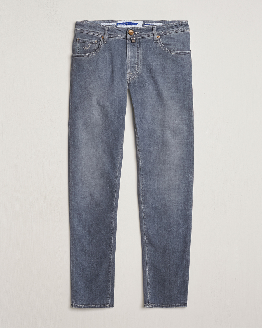 Mies | Farkut | Jacob Cohën | Nick Naples Super Slim Stretch Jeans Light Grey