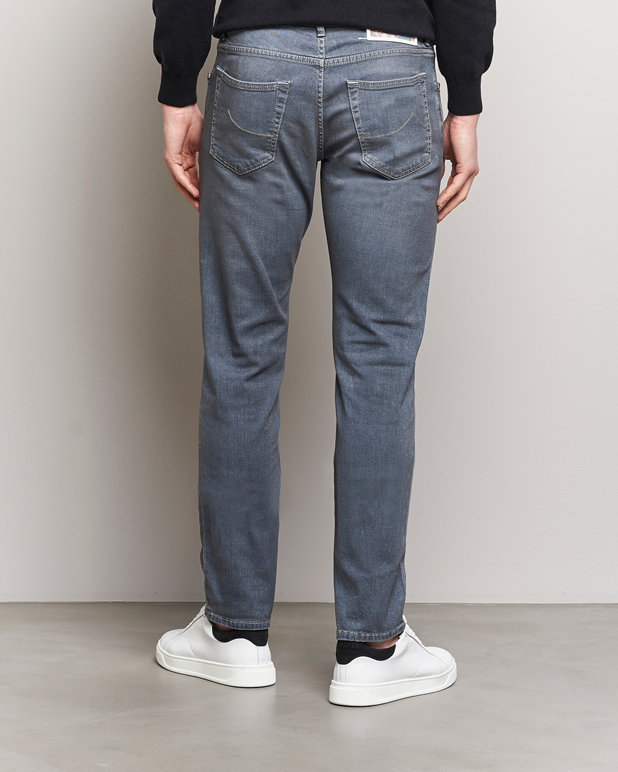 Mies | Farkut | Jacob Cohën | Nick Naples Super Slim Stretch Jeans Light Grey