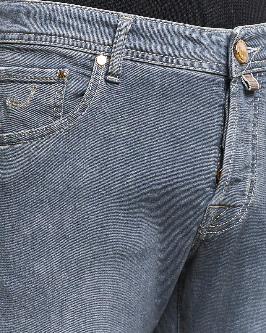 Mies | Farkut | Jacob Cohën | Nick Naples Super Slim Stretch Jeans Light Grey