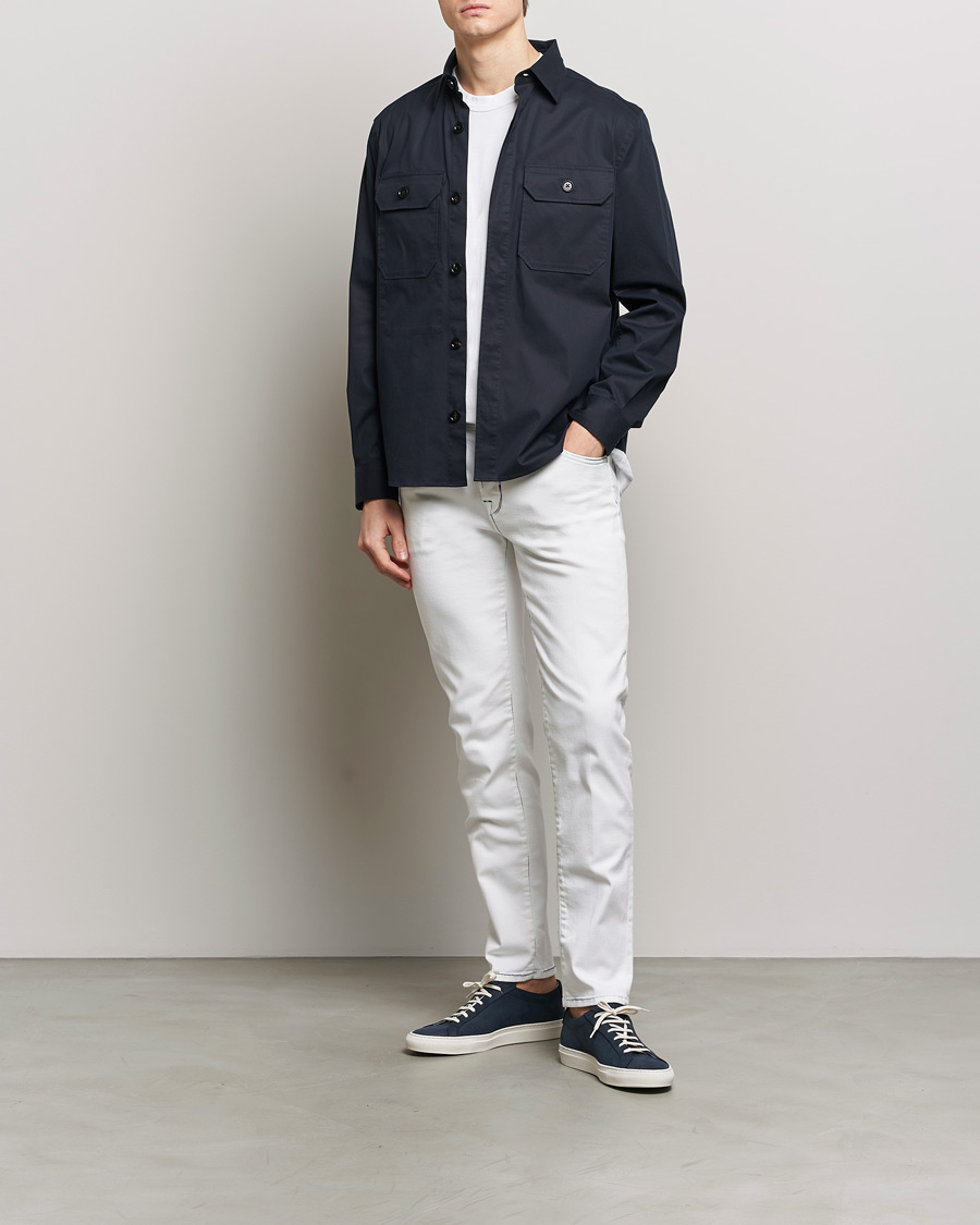 Mies | Farkut | Jacob Cohën | Scott Portofino Slim Fit Stretch Jeans White