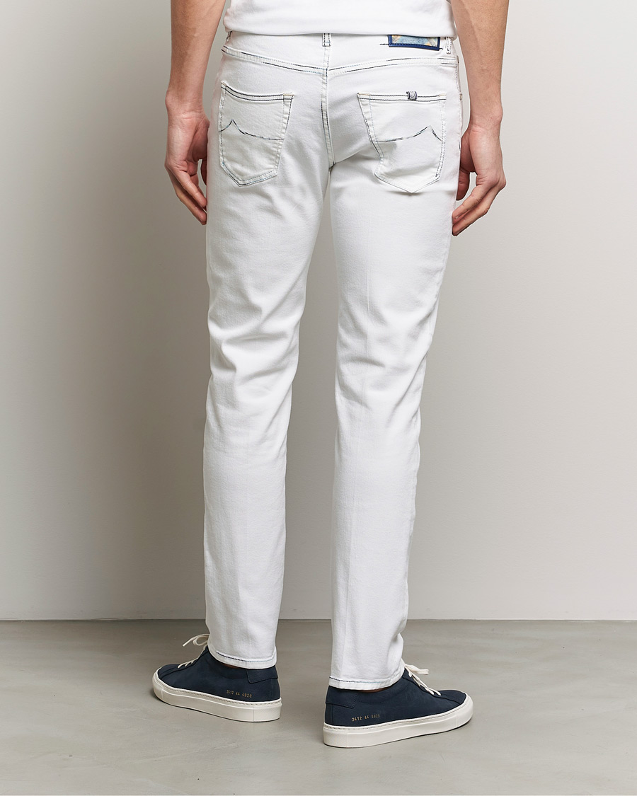Mies | Farkut | Jacob Cohën | Scott Portofino Slim Fit Stretch Jeans White