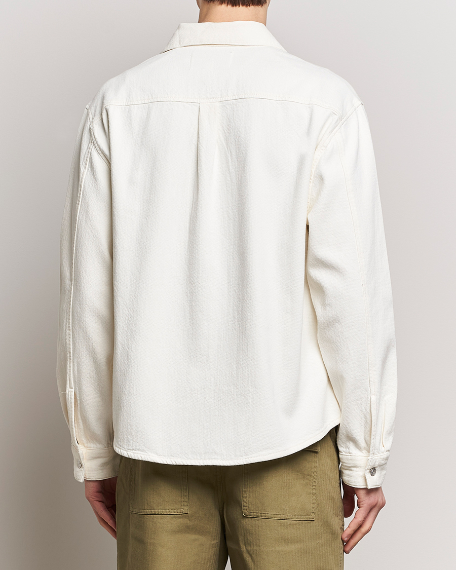 Mies | Kauluspaidat | FRAME | Textured Terry Overshirt Off White