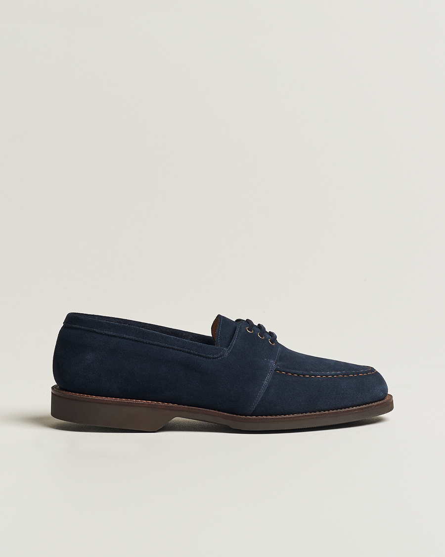 Mies | Crockett & Jones Falmouth Deck Shoes Ocean Suede | Crockett & Jones | Falmouth Deck Shoes Ocean Suede