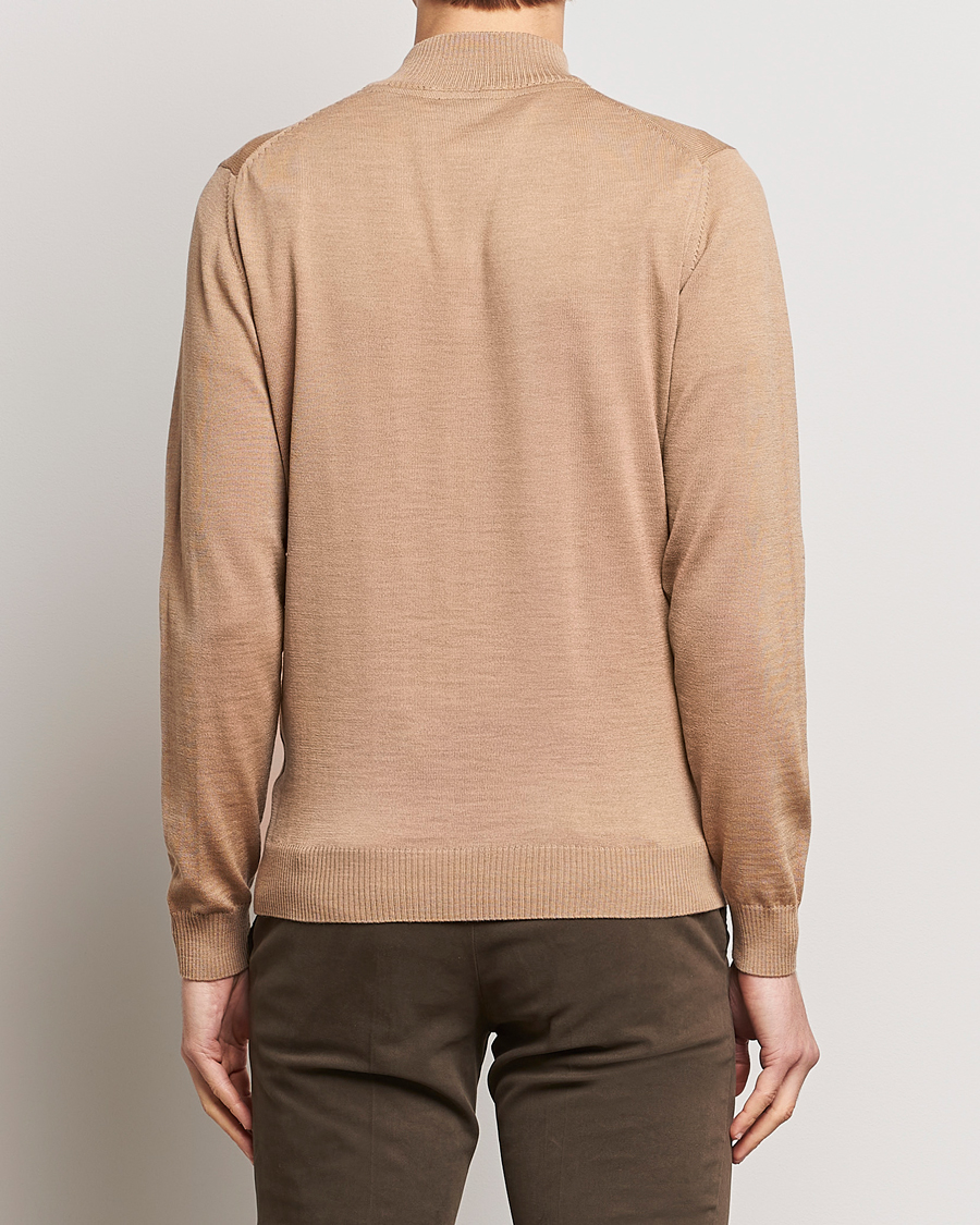Mies | Puserot | Stenströms | Merino Wool Half Zip Sand