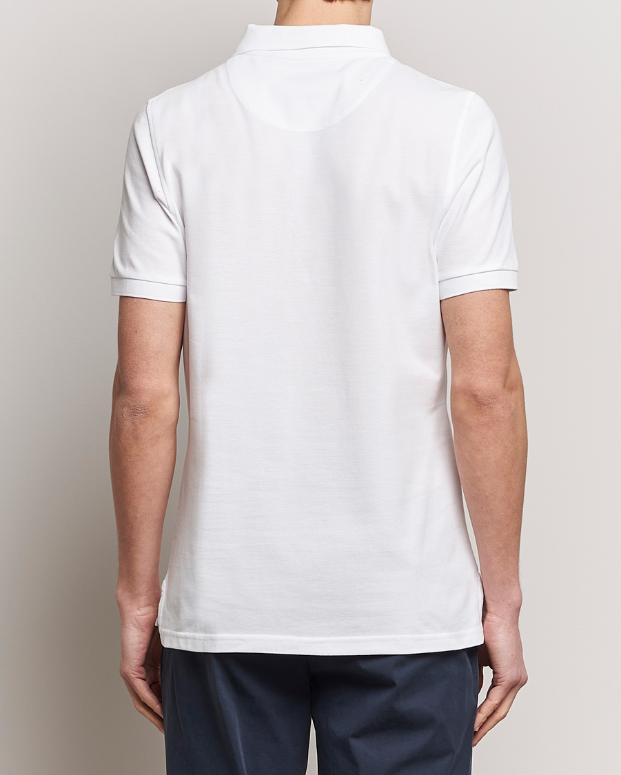 Mies | Pikeet | Stenströms | Organic Cotton Piquet Polo Shirt White