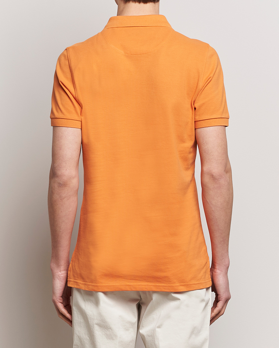 Mies | Pikeet | Stenströms | Organic Cotton Piquet Polo Shirt Orange