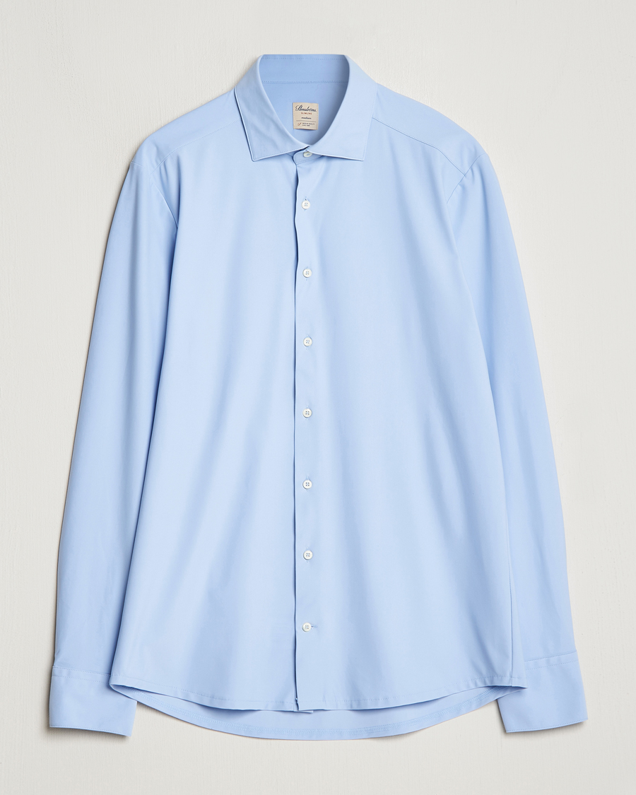Mies | Kauluspaidat | Stenströms | Slimline Cut Away 4-Way Stretch Shirt Light Blue