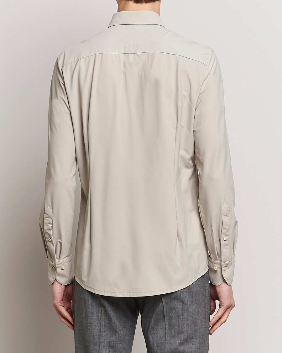 Mies | Kauluspaidat | Stenströms | Slimline Cut Away 4-Way Stretch Shirt Clay