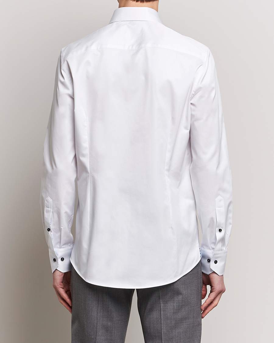Mies | Kauluspaidat | Stenströms | Slimline Cut Away Contrast Shirt White