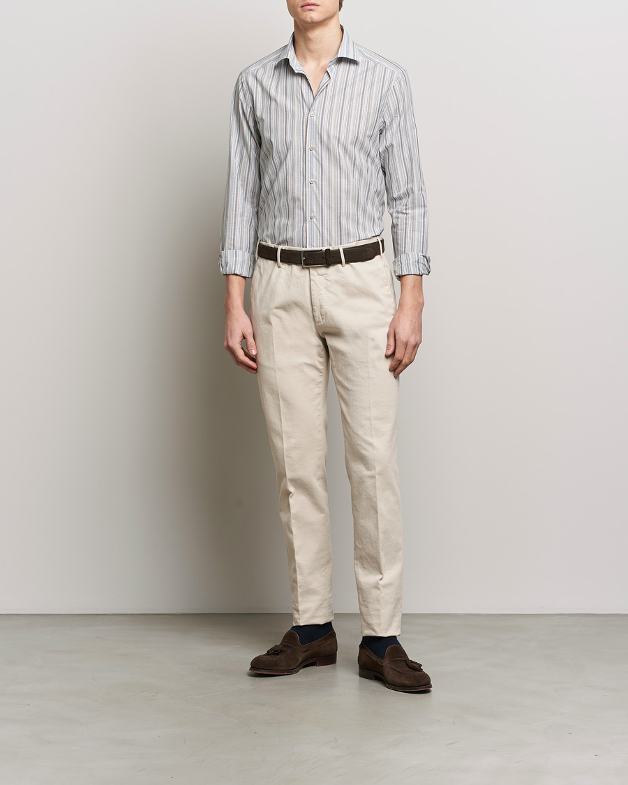 Mies |  | Stenströms | Slimline Multi Stripe Cut Away Shirt Multi