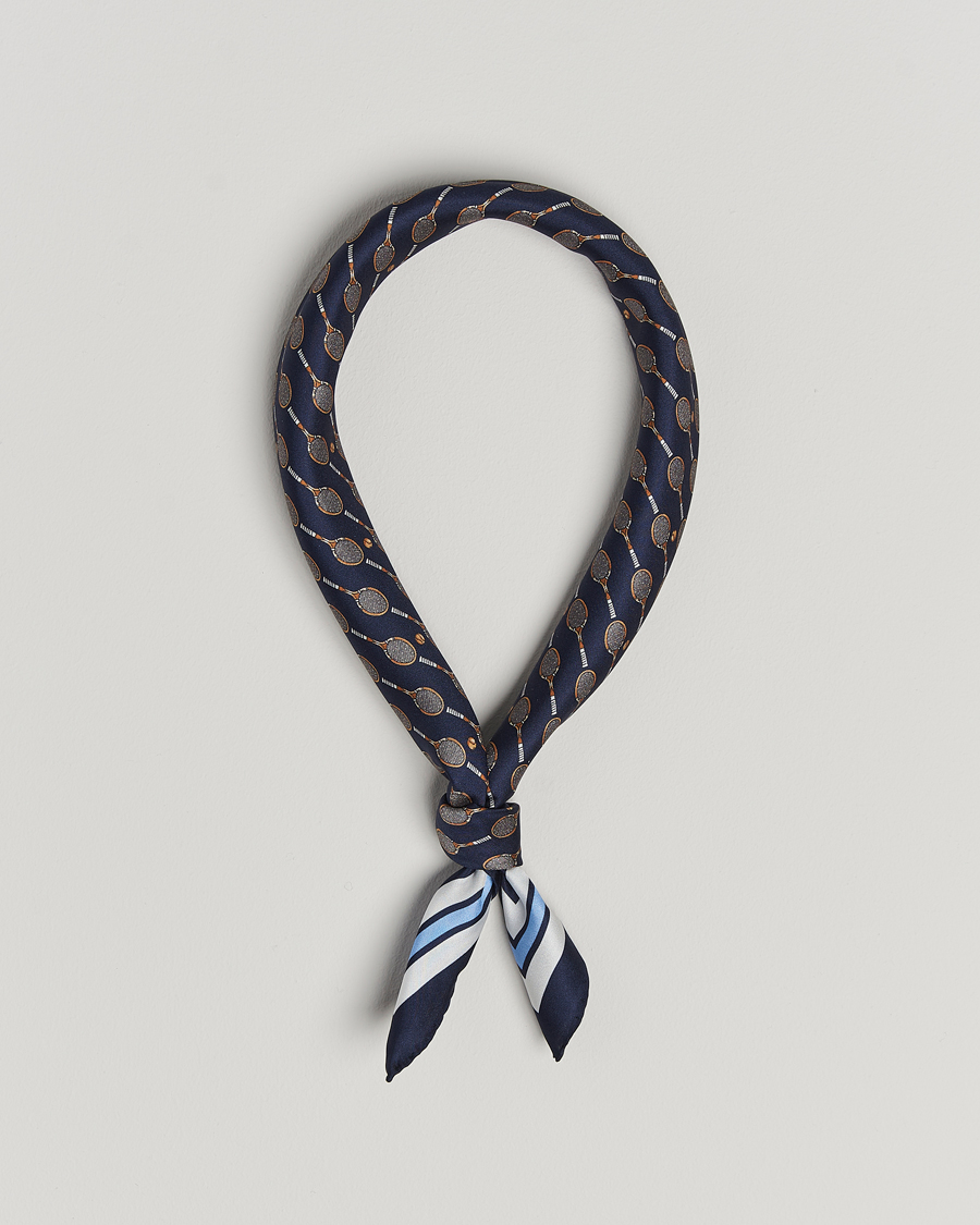 Mies | Stenströms Silk Tennis Bandana Navy | Stenströms | Silk Tennis Bandana Navy