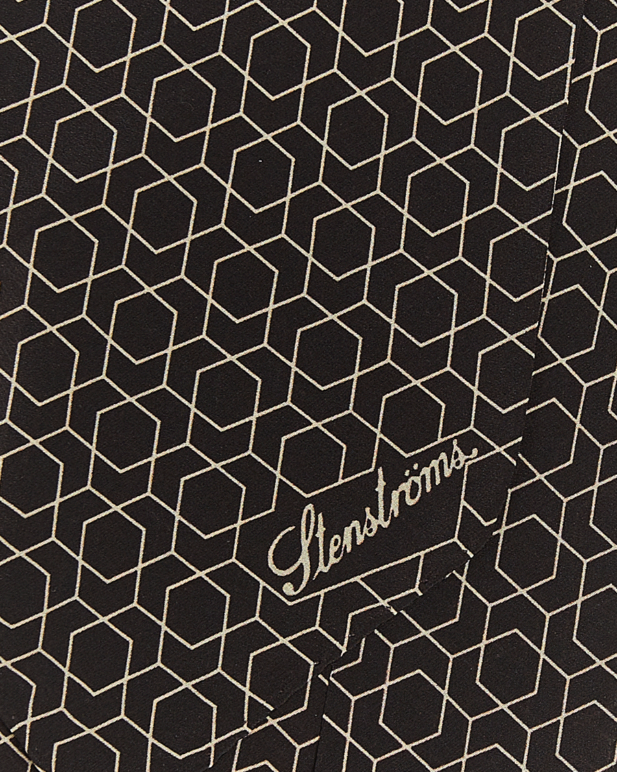 Mies | Stenströms Silk Printed Ascot Brown | Stenströms | Silk Printed Ascot Brown