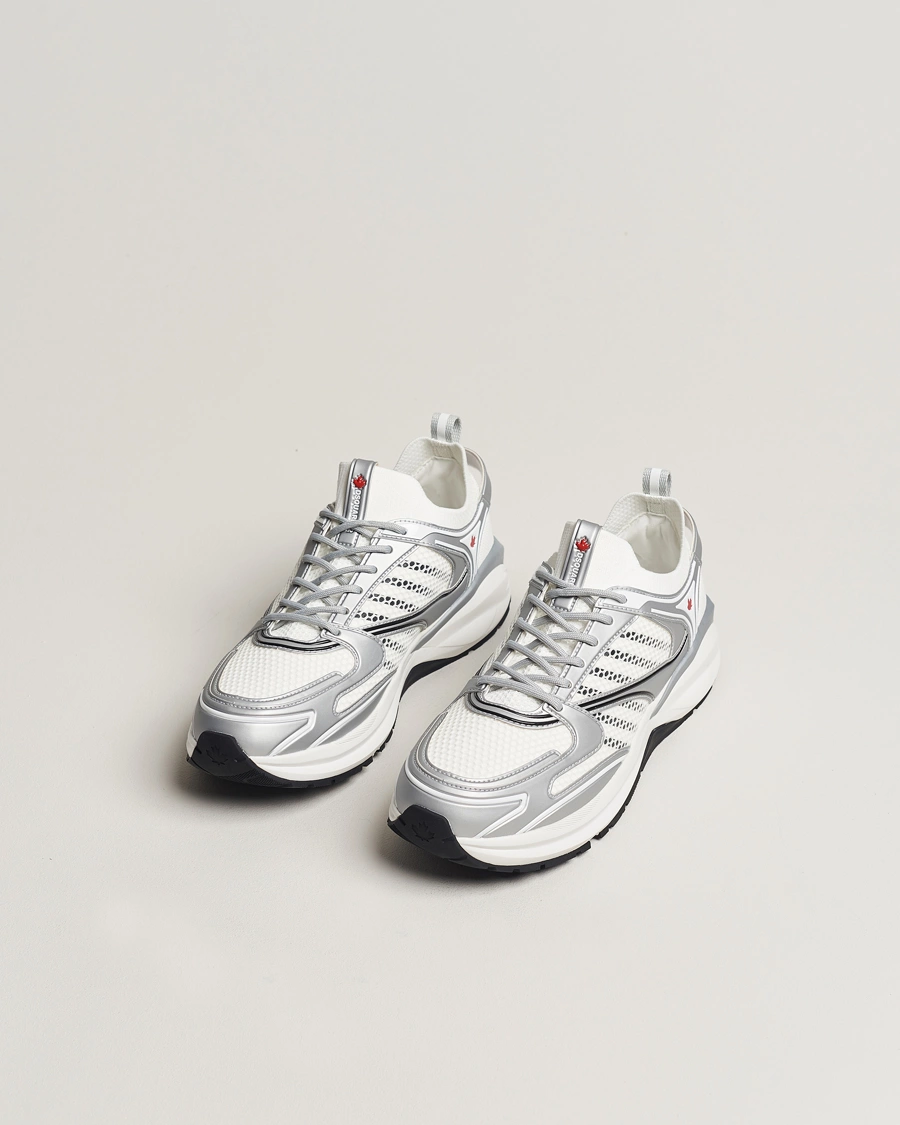 Mies | Valkoiset tennarit | Dsquared2 | Dash Sneaker White/Silver
