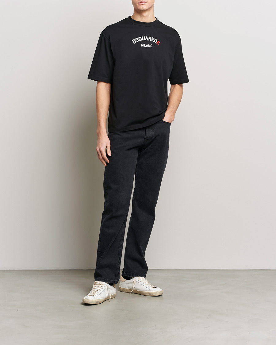 Mies | T-paidat | Dsquared2 | Loose Fit Crew Neck T-Shirt Black