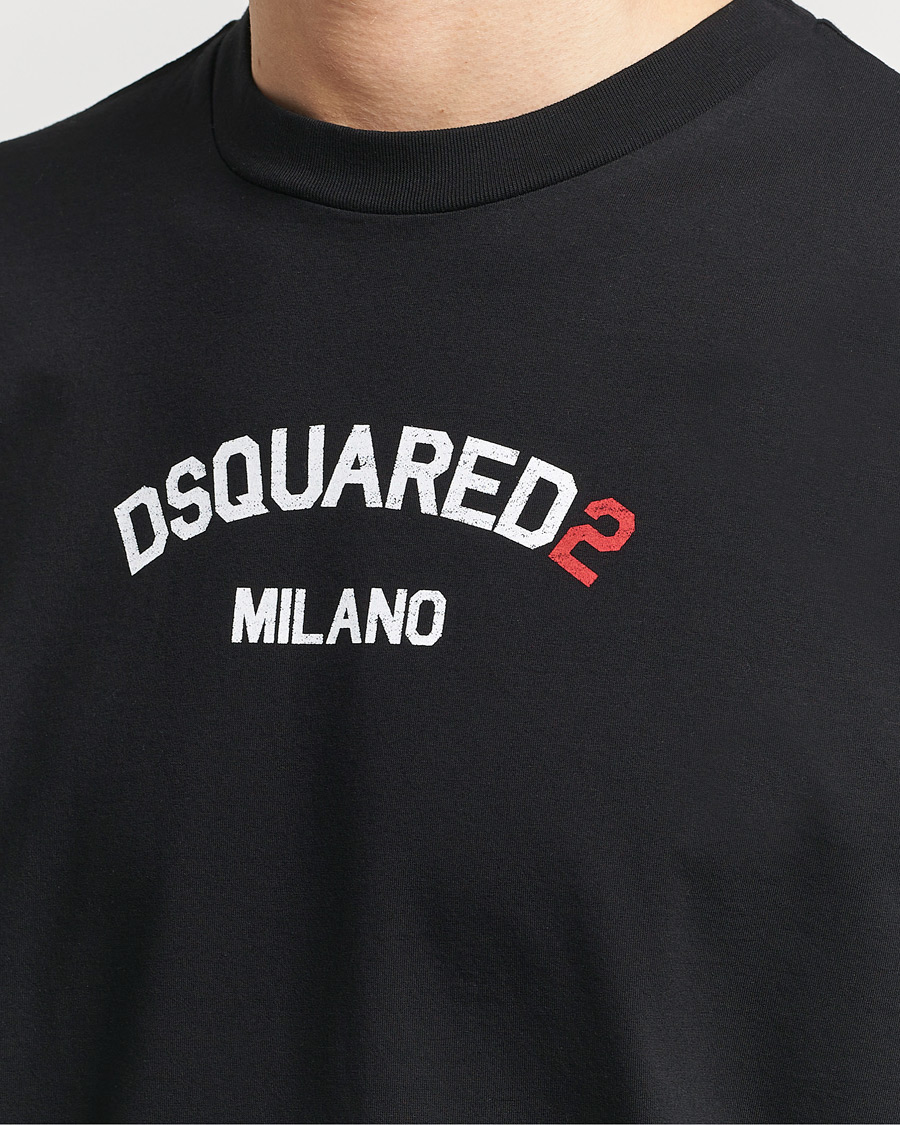 Mies | T-paidat | Dsquared2 | Loose Fit Crew Neck T-Shirt Black