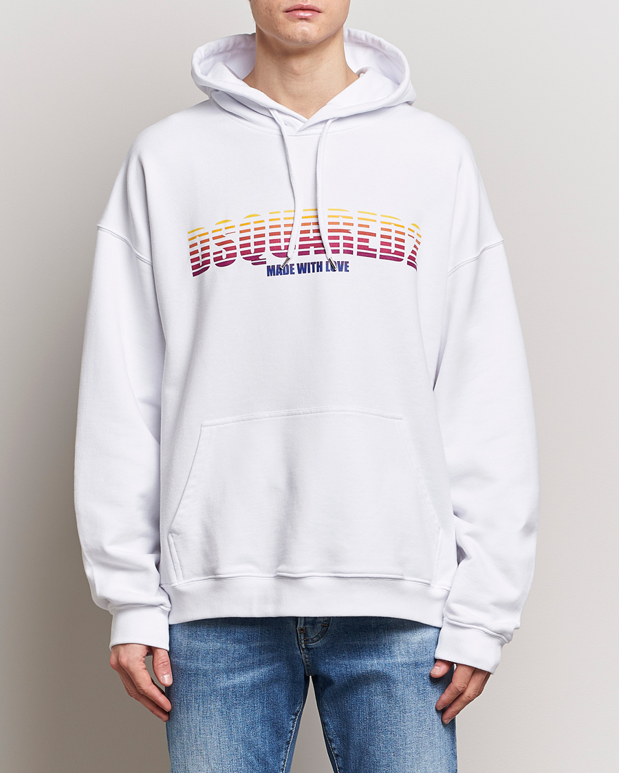 Mies | Dsquared2 | Dsquared2 | Loose Fit Hoodie White