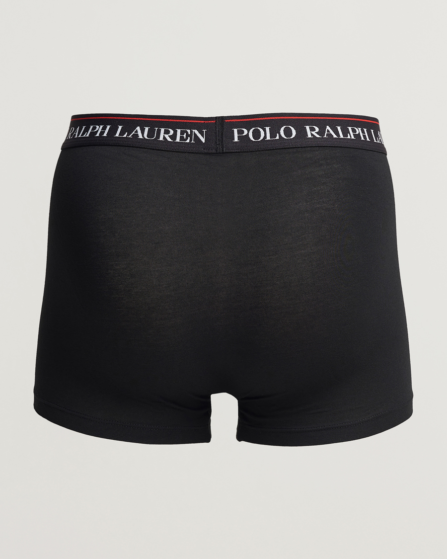Mies | Alushousut | Polo Ralph Lauren | 3-Pack Cotton Stretch Trunk Heather/Red PP/Black