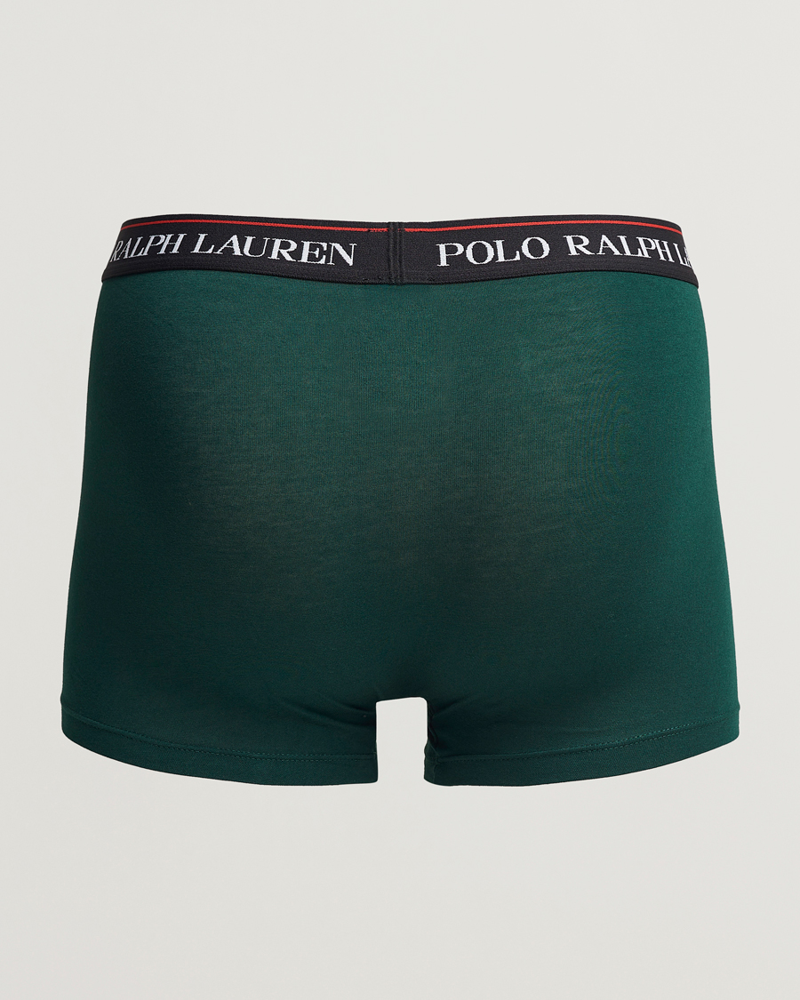 Mies |  | Polo Ralph Lauren | 3-Pack Cotton Stretch Trunk Red/Black PP/Hunter Green