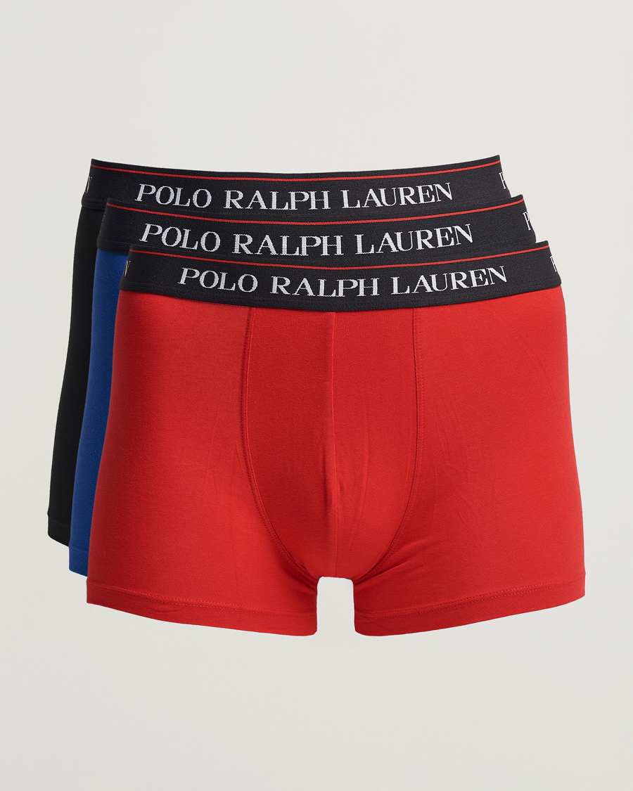 Mies |  | Polo Ralph Lauren | 3-Pack Cotton Stretch Trunk Sapphire/Red/Black