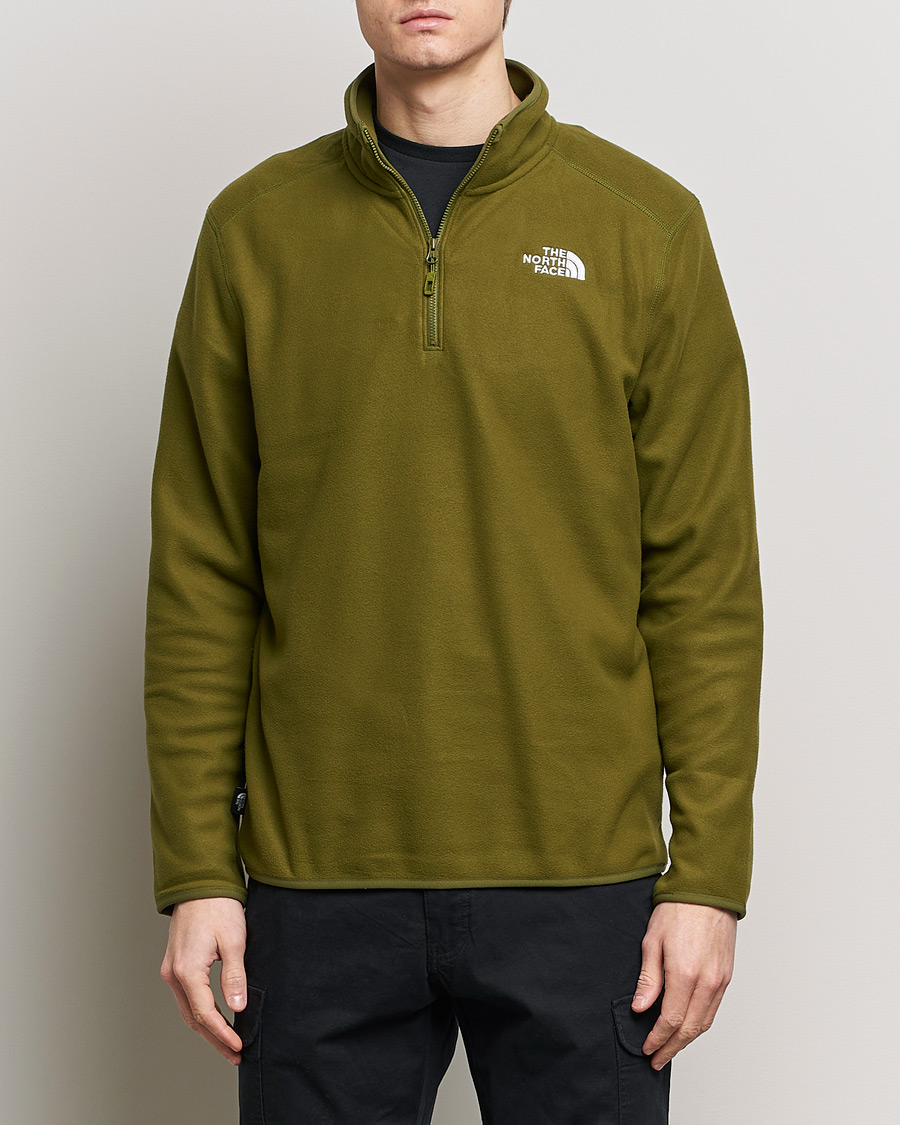 Mies | Alennusmyynti | The North Face | Glacier 1/4 Zip Fleece New Taupe Green