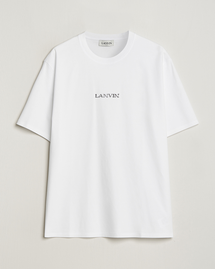 Mies | T-paidat | Lanvin | Embroidered Logo T-Shirt White
