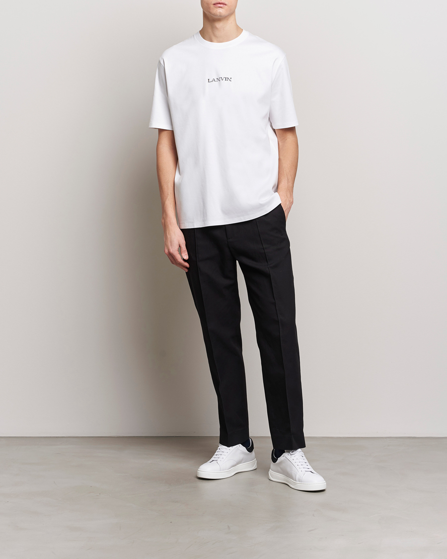Mies | T-paidat | Lanvin | Embroidered Logo T-Shirt White
