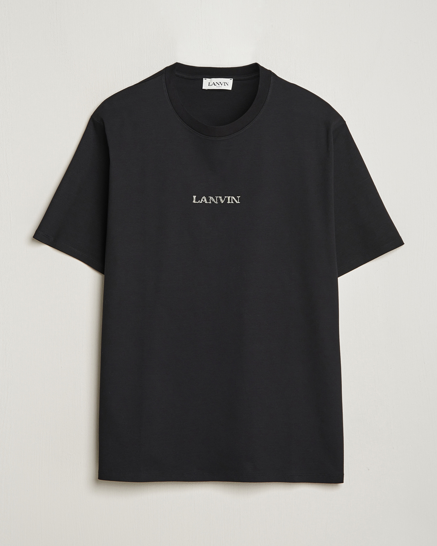 Mies | T-paidat | Lanvin | Embroidered Logo T-Shirt Black