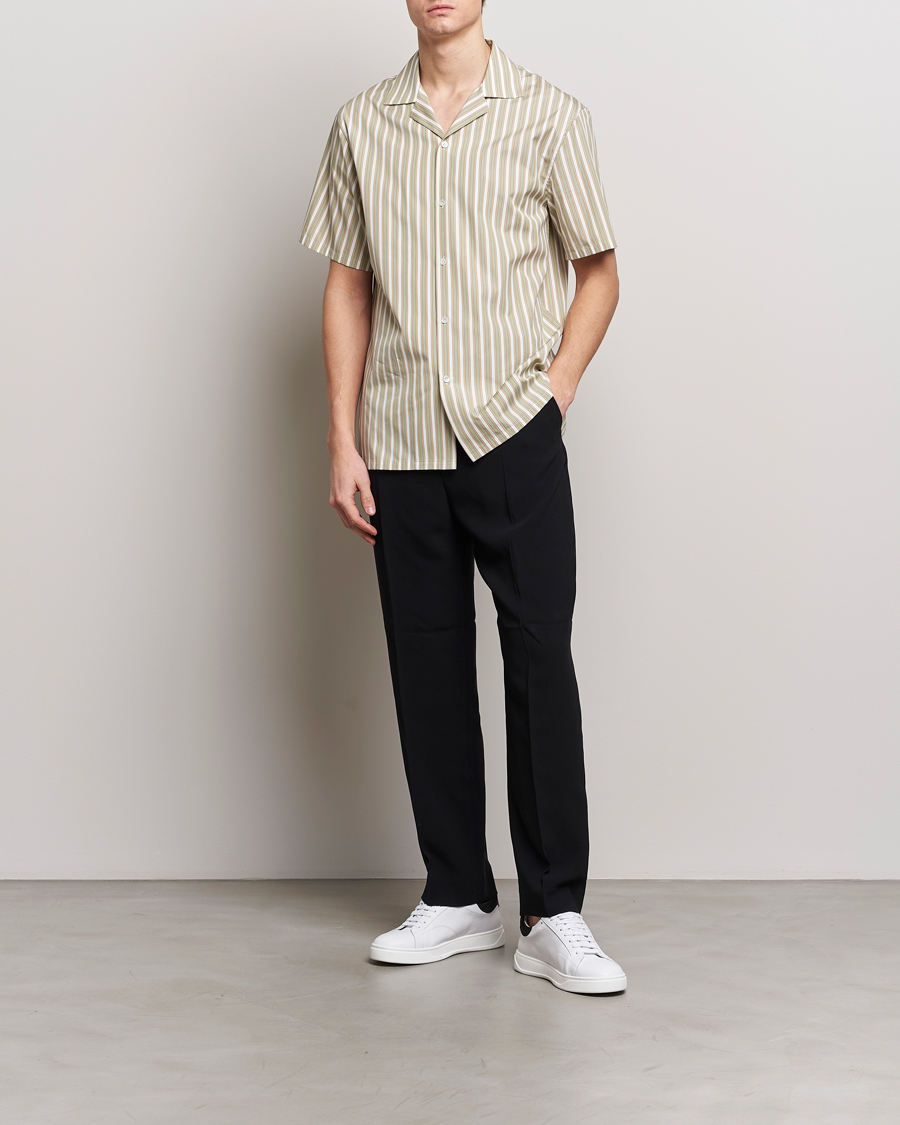Mies | Kauluspaidat | Lanvin | Short Sleeve Camp Shirt Green