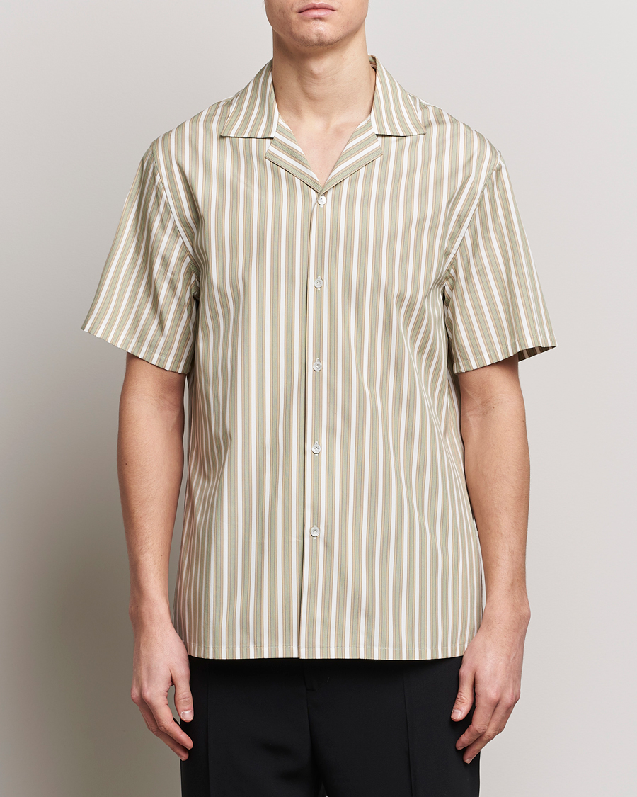 Mies | Kauluspaidat | Lanvin | Short Sleeve Camp Shirt Green