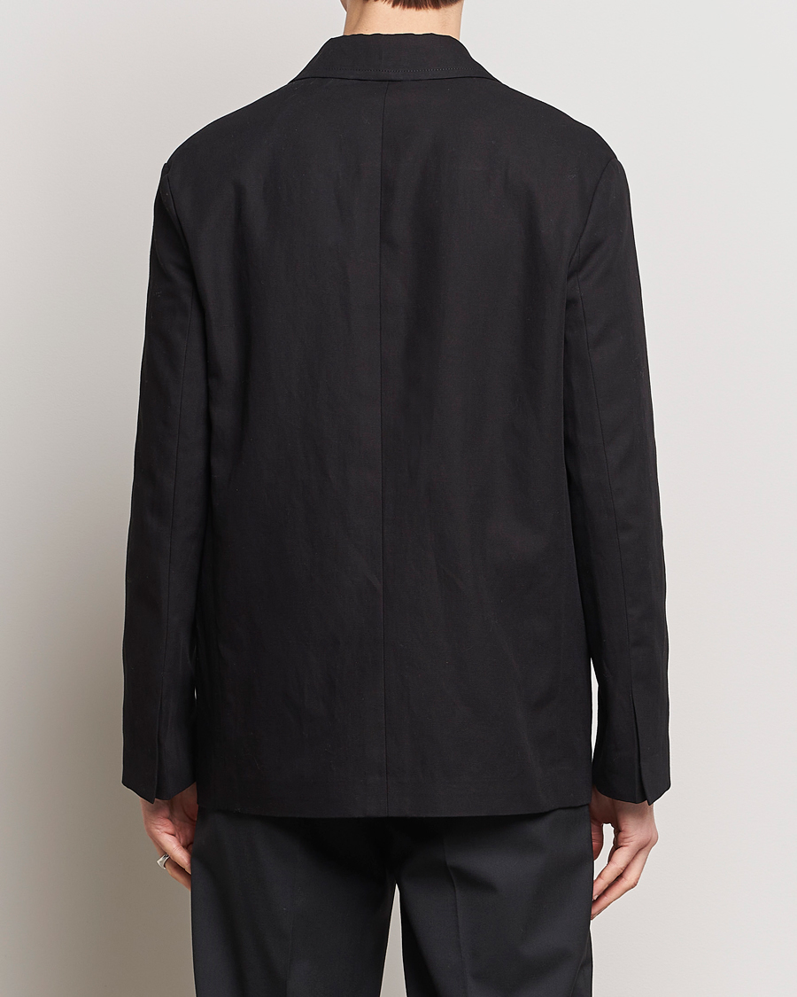 Mies | Pikkutakit | Lanvin | Deconstructed Cotton/Linen Blazer Black