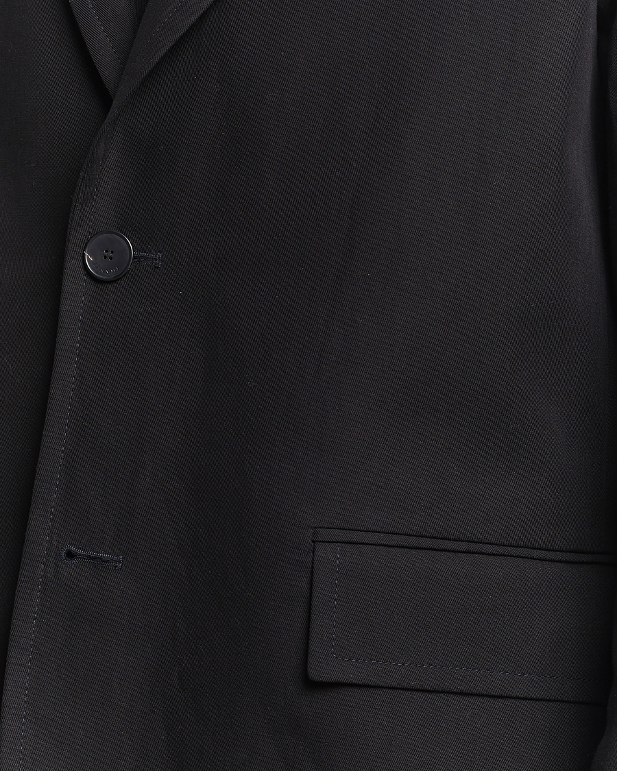 Mies | Pikkutakit | Lanvin | Deconstructed Cotton/Linen Blazer Black