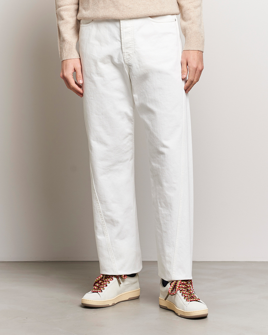 Mies | Viisitaskuhousut | Lanvin | Regular Fit 5-Pocket Pants Optic White