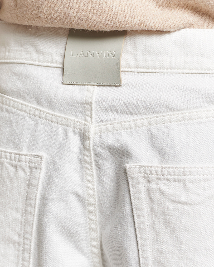 Mies | Housut | Lanvin | Regular Fit 5-Pocket Pants Optic White