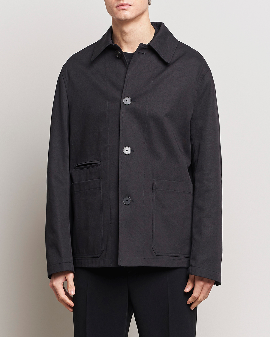 Mies | Nykyaikaiset takit | Lanvin | Cotton Work Jacket Black
