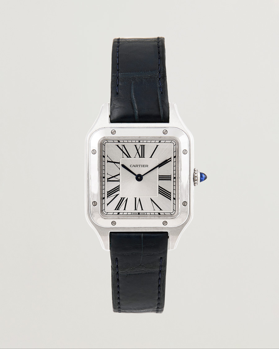 Mies | Cartier Pre-Owned Santos Dumont WSSA0022 Silver | Cartier Pre-Owned | Santos Dumont WSSA0022 Silver