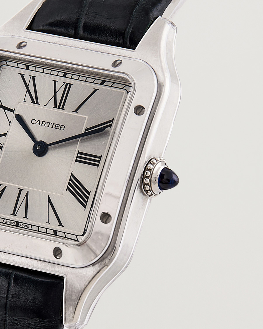 Mies | Cartier Pre-Owned Santos Dumont WSSA0022 Silver | Cartier Pre-Owned | Santos Dumont WSSA0022 Silver
