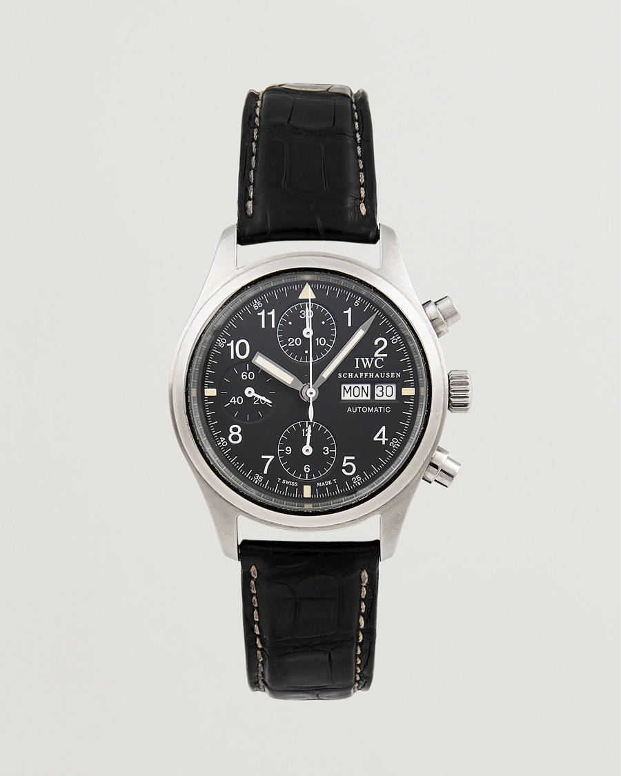 Mies | IWC Pre-Owned Pilot Chronograph IW3706 Silver | IWC Pre-Owned | Pilot Chronograph IW3706 Silver