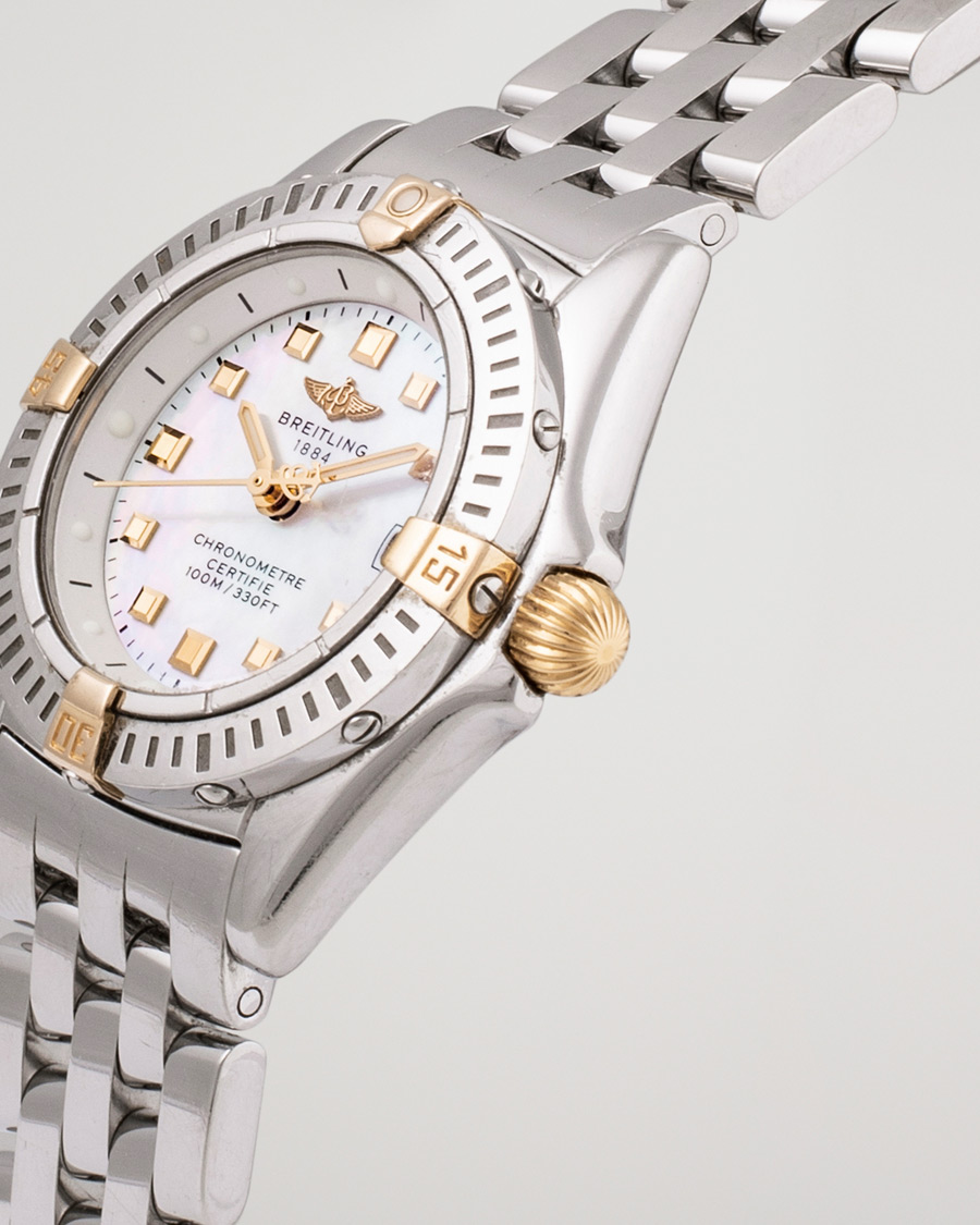 Mies | Breitling Pre-Owned Callistino B72345 Mother of Pearl Silver | Breitling Pre-Owned | Callistino B72345 Mother of Pearl Silver