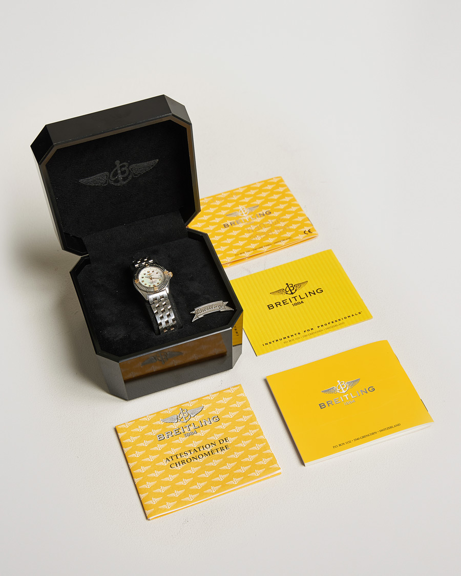 Mies | Breitling Pre-Owned Callistino B72345 Mother of Pearl Silver | Breitling Pre-Owned | Callistino B72345 Mother of Pearl Silver