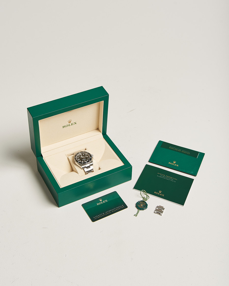 Mies | Rolex Pre-Owned Submariner 124060 Oyster Perpetual Steel Black Silver | Rolex Pre-Owned | Submariner 124060 Oyster Perpetual Steel Black Silver