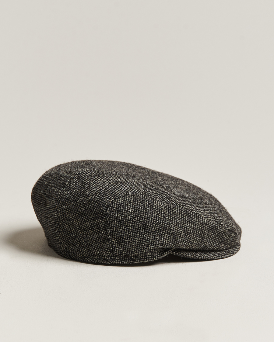Mies | Päähineet | Wigéns | Ivy Slim Donegal Wool Dark Grey