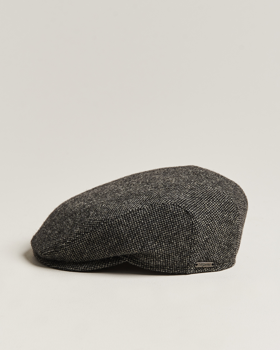Mies | Päähineet | Wigéns | Ivy Slim Donegal Wool Dark Grey