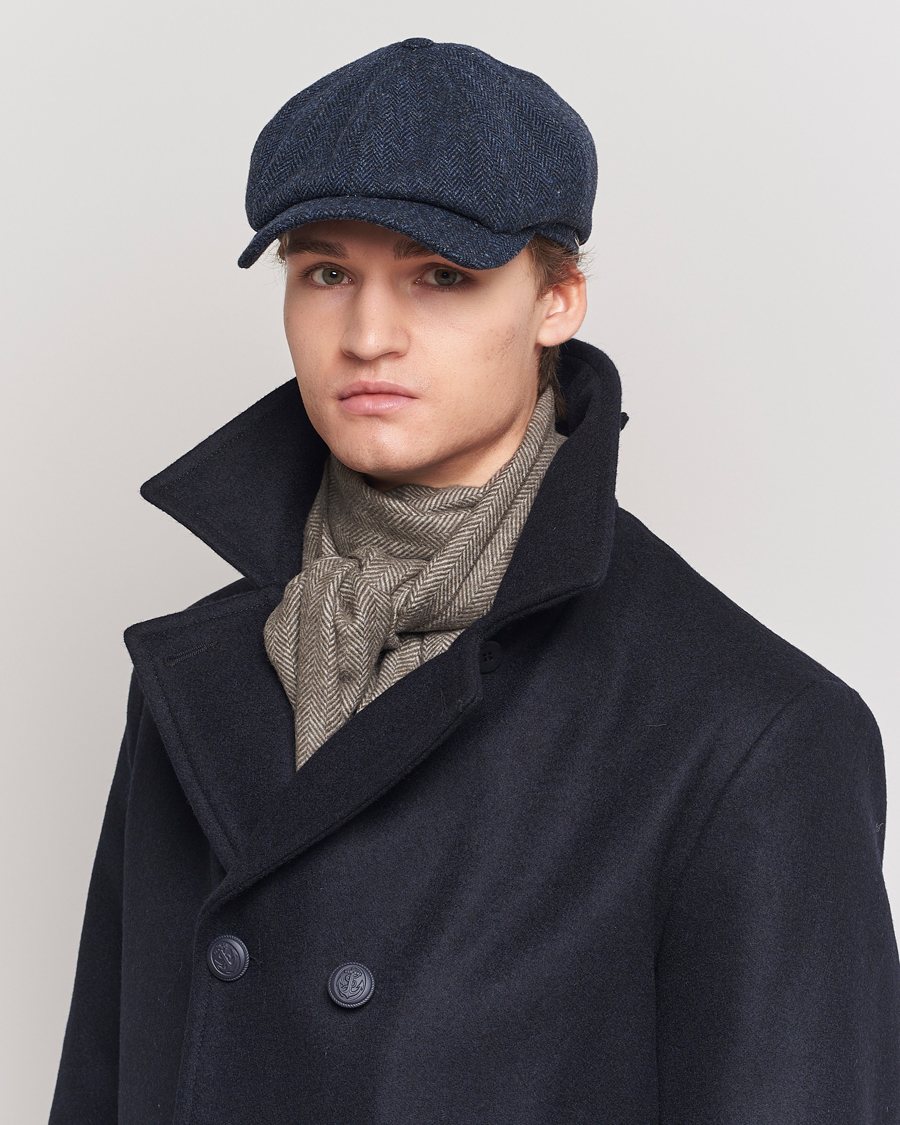 Mies | Päähineet | Wigéns | Newsboy Classic Shetland Wool Navy