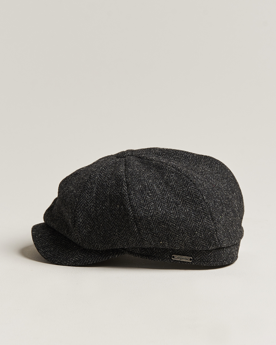 Mies | Päähineet | Wigéns | Newsboy Classic Shetland Wool Dark Grey