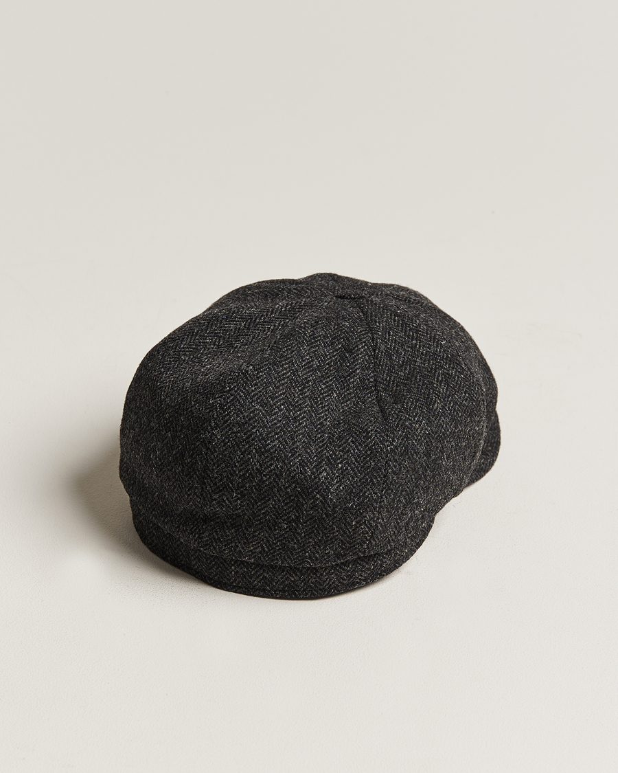 Mies | Päähineet | Wigéns | Newsboy Classic Shetland Wool Dark Grey