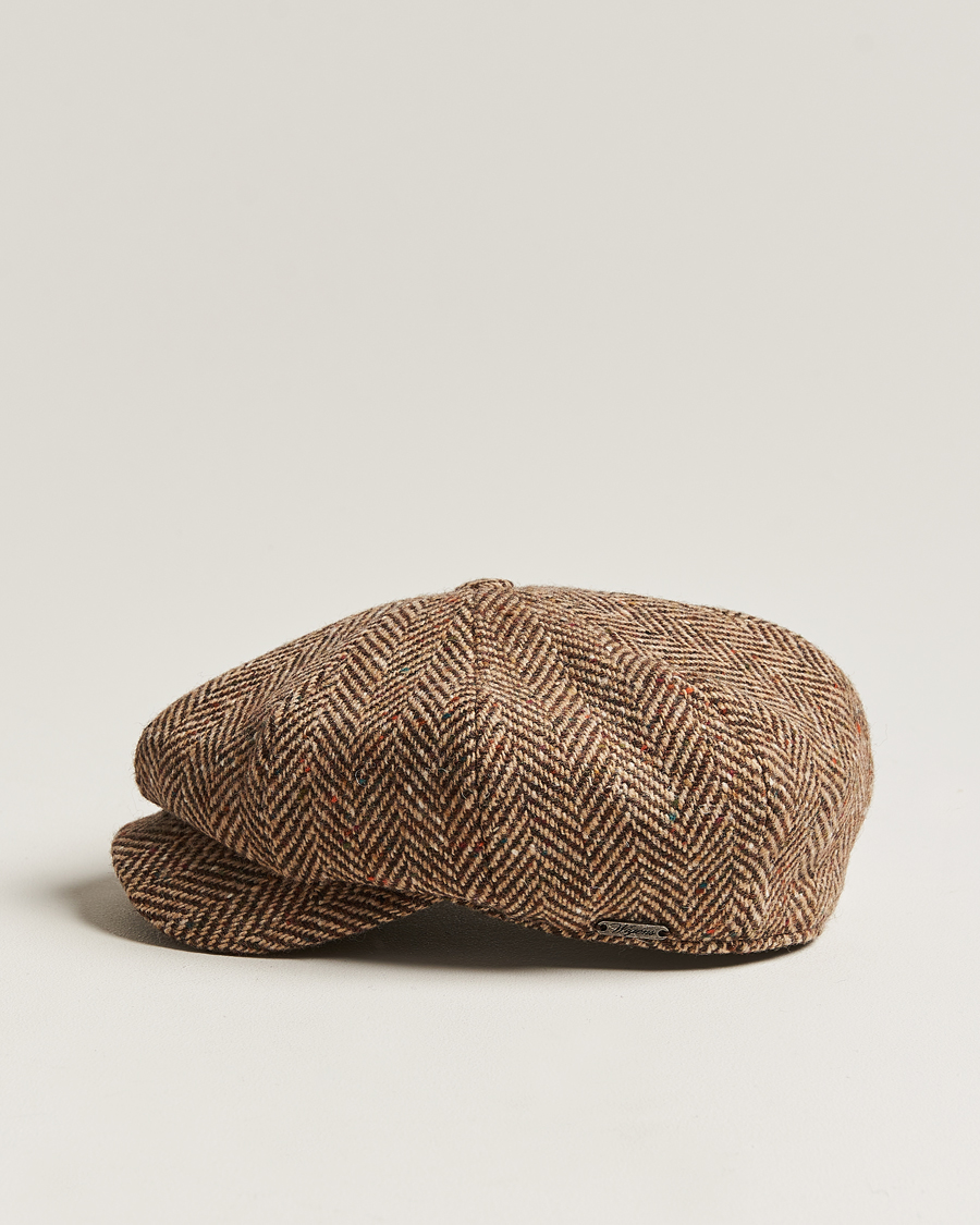Mies | Päähineet | Wigéns | Newsboy Retro Donegal Wool Light Brown