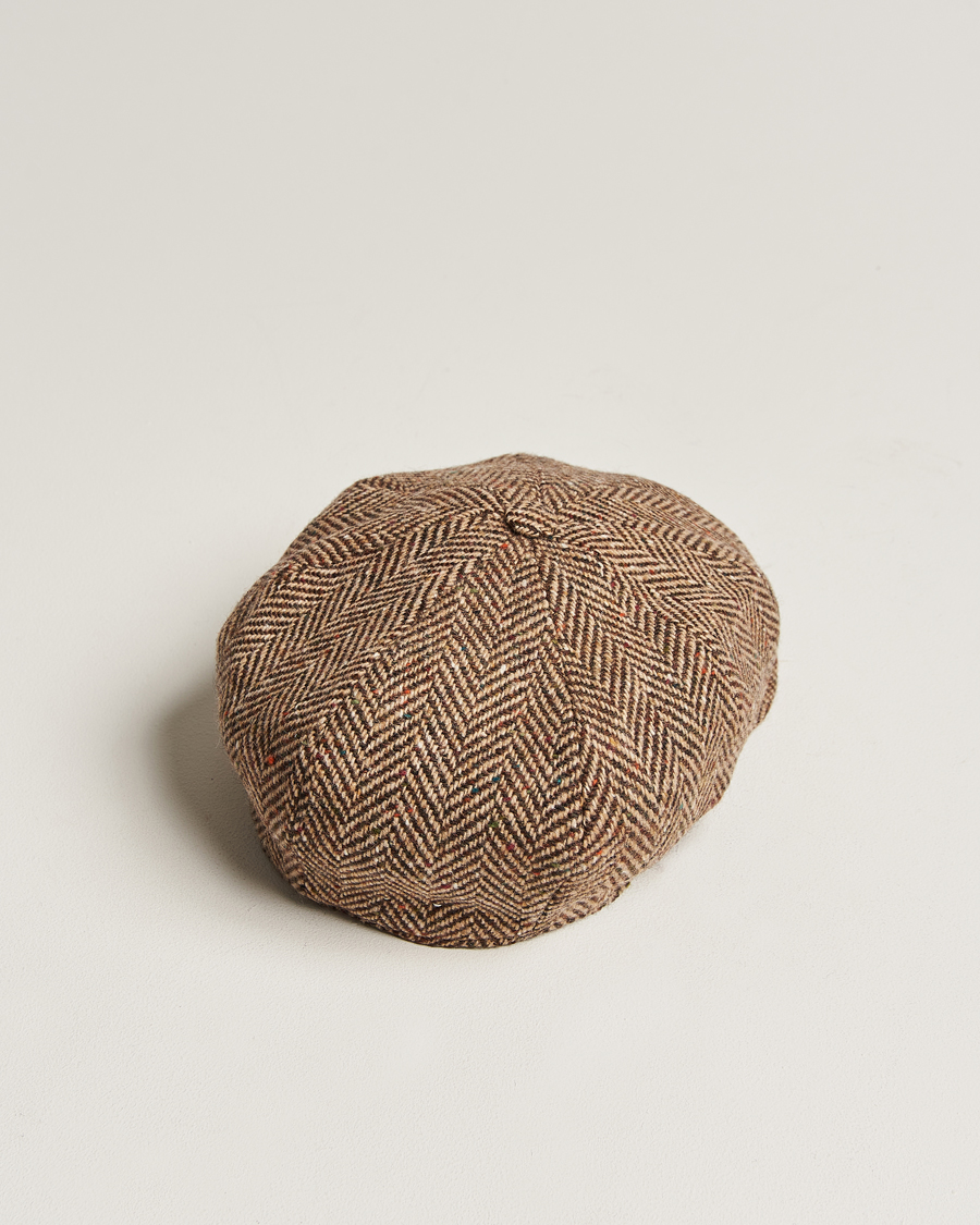 Mies | Päähineet | Wigéns | Newsboy Retro Donegal Wool Light Brown