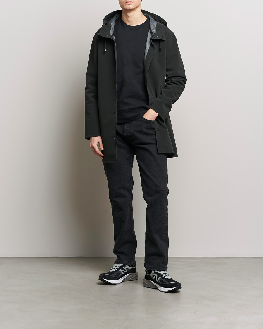 Mies | Takit | Stutterheim | Stockholm Raincoat Suede Black
